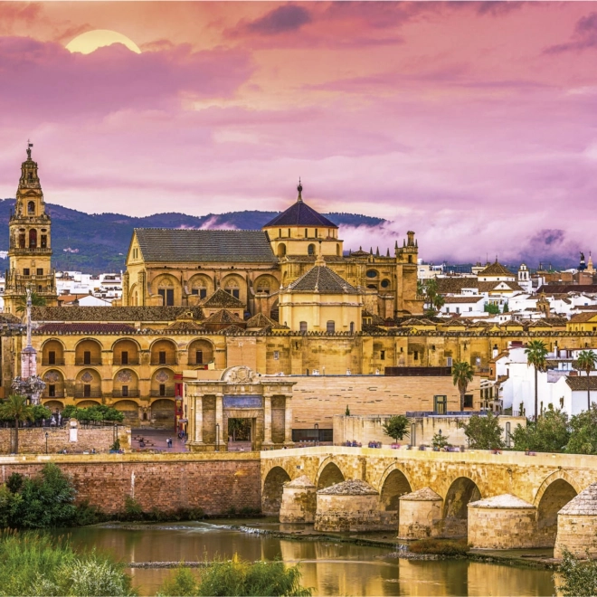 EDUCA Puzzle Coucher de soleil en Espagne : Cordoue 1000 pièces