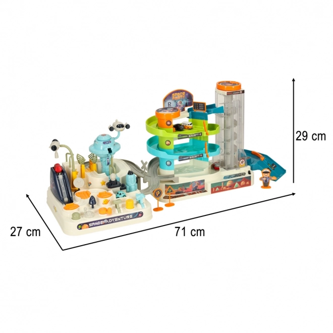 Multifunctionele autotrack met kosmisch parkeren en lift XXL 2in1