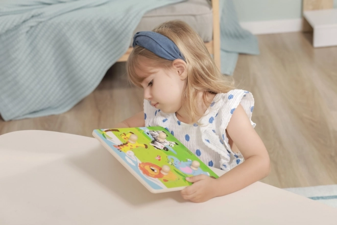Houten inlegpuzzel - wilde dieren