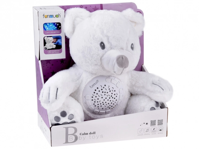 Pluche teddybeer met melodieën en projector