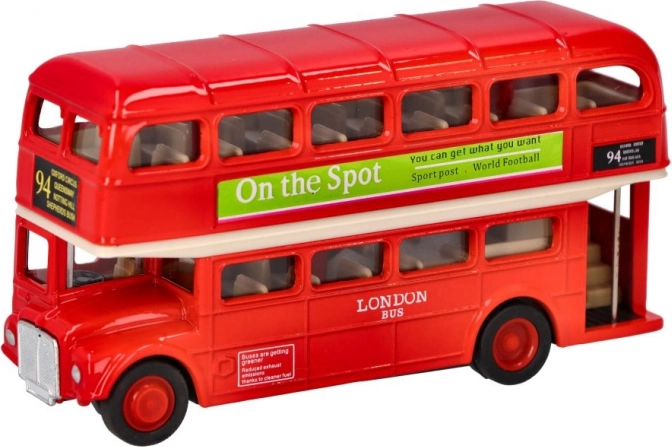 Détails réalistes du légendaire double-decker
