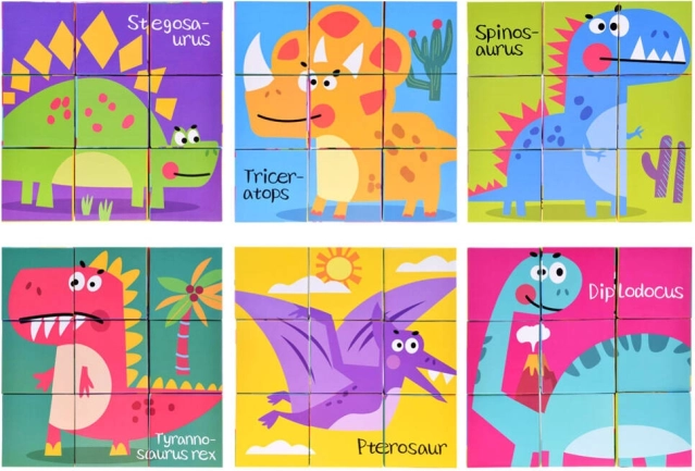Educational dino puzzle