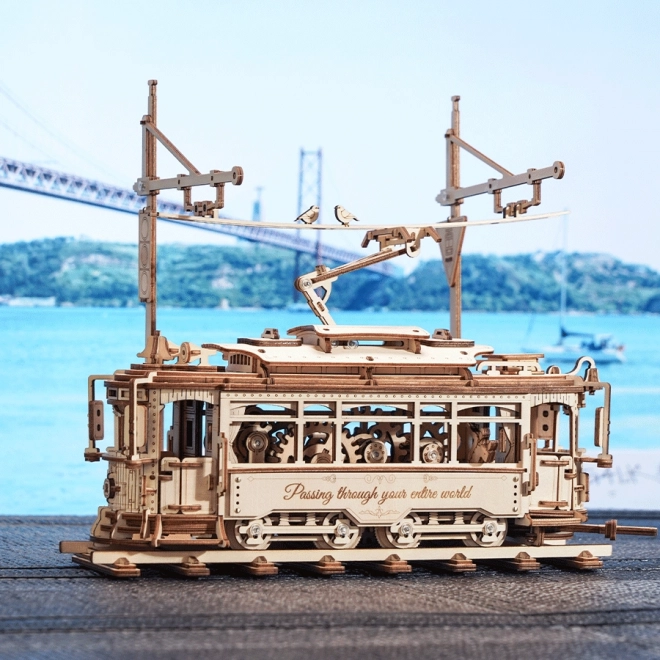 RoboTime 3D houten mechanische puzzel Tram