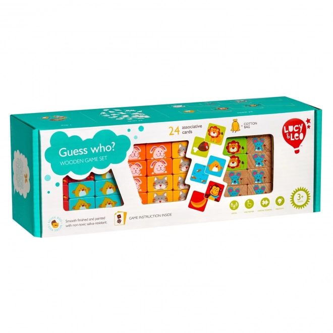 Lucy & Leo „Devine qui“ - jeu en bois pour enfants Jenga
