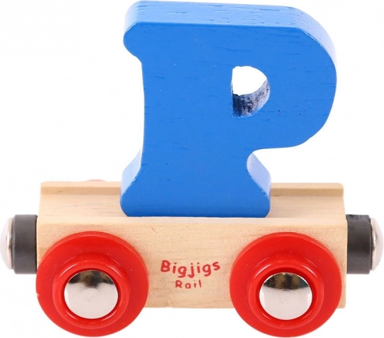 Bigjigs Rail carriage with letter P