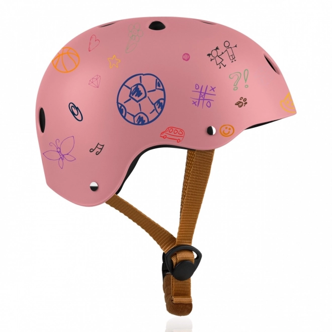 Kinderhelm Lionelo Rosa Blume