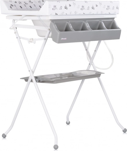 Baignoire avec matelas à langer et support Aqua Giraffe de Chipolino