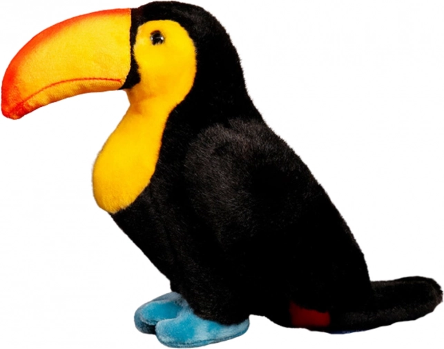 Pluche speelgoed toekan 25 cm zwart