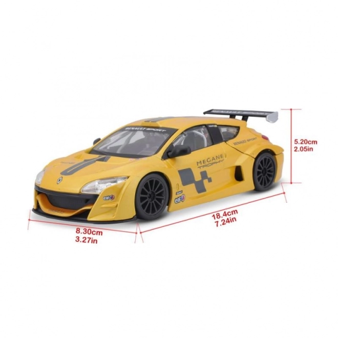 Bburago 1:24 Renault Mégane Trophy Metallic Geel 18-22115