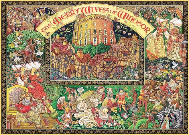 Ravensburger Puzzle Les Joyeuses Épouses de Windsor 1000 pièces
