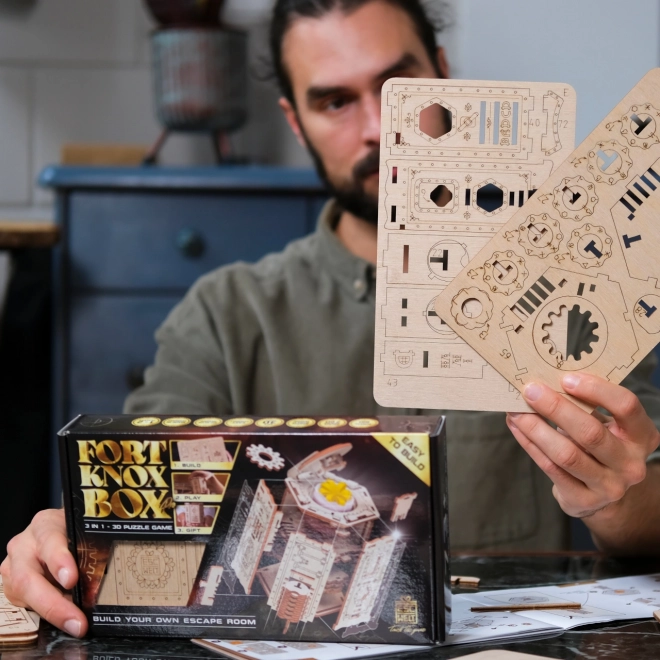Fort Knox Pro Wooden Puzzle Brain Teaser