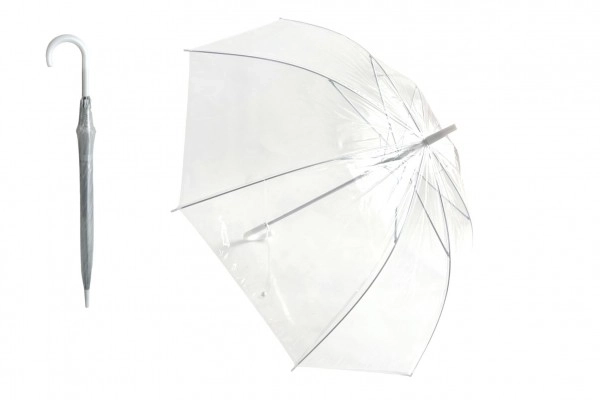 Transparenter Hochzeitsregenschirm Kunststoff/Metall 82 cm