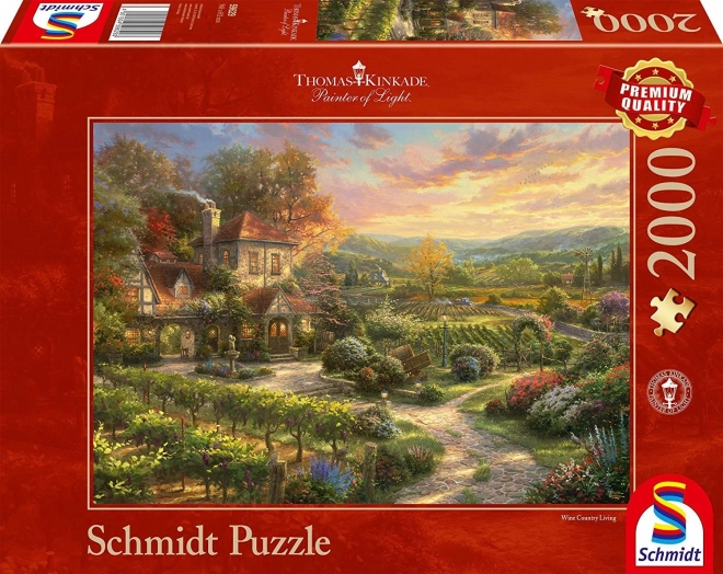 Schmidt puzzel Huis bij de wijngaard 2000 stukjes