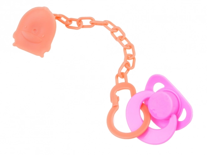 Interactieve pop van 45 cm in roze outfit