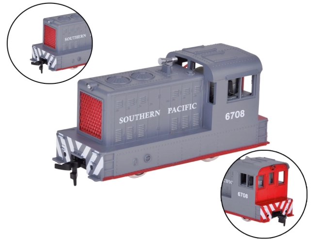 Elektrische set met besturingseenheid en goederentrein