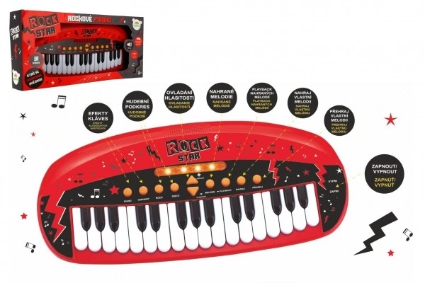 Kinderen piano ROCK STAR met 31 toetsen