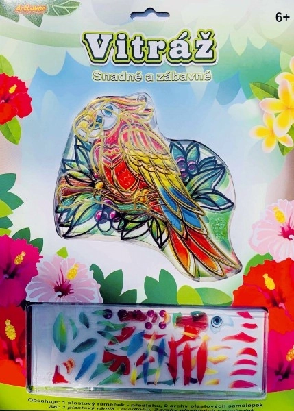 Creatieve glas-in-lood voor kinderen 13x13 cm