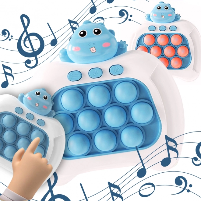 Elektronisches Spiel POP IT Antistress Geschicklichkeitsspiel Dino Blau