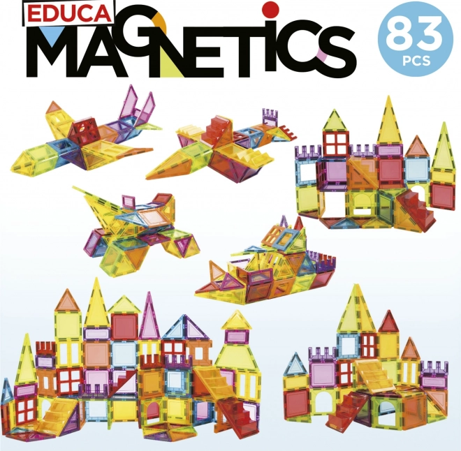 EDUCA Magnetische bouwset Magnetics 83 stukken