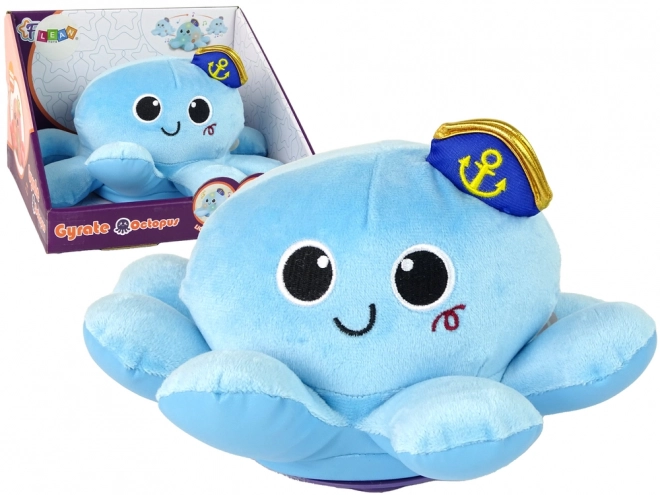 Aanraakbare speelgoed blauwe octopus