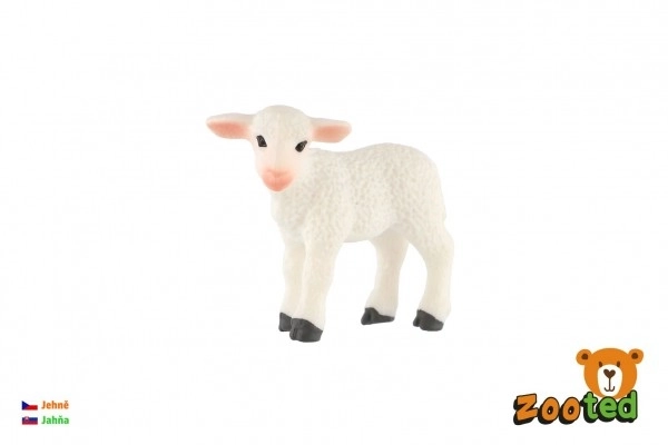 Huisschaap lam zooted plastic 5cm in zak