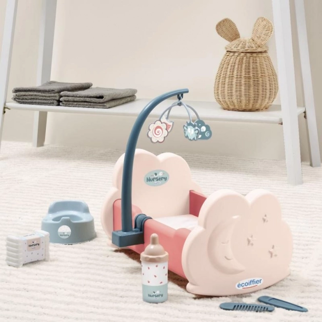 Kinderbedje met accessoires voor poppen