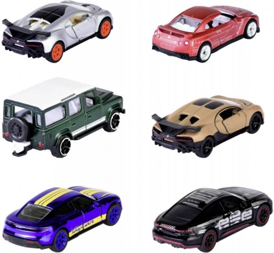 Zes iconische modellen op schaal 1:64