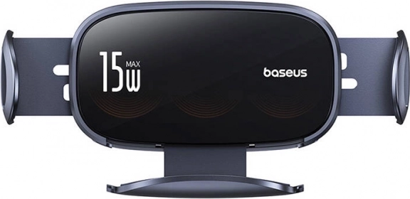 Support de voiture avec chargement sans fil BASEUS LightChaser 15 W (noir)
