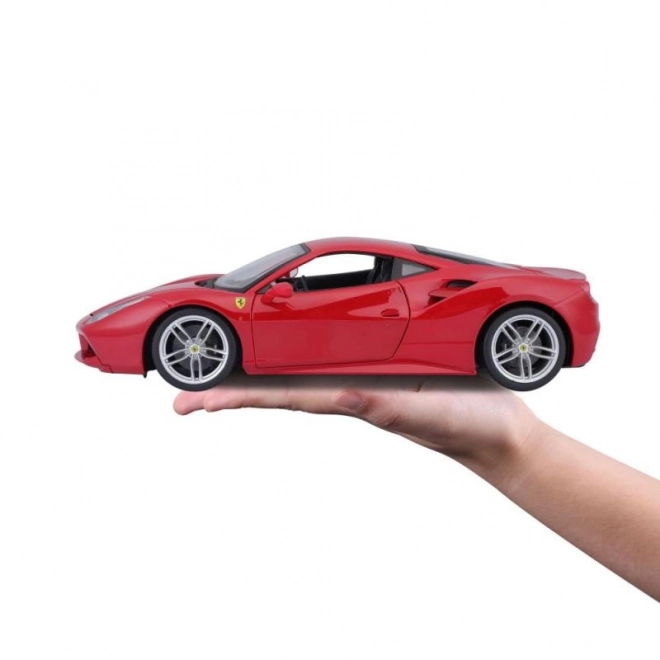 Metalen auto Ferrari 488 GTB rood