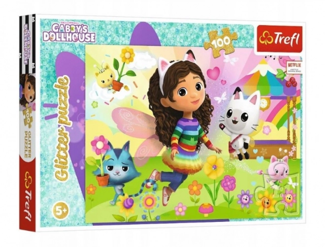 Puzzel 100 stukjes Glitter Glitter Gabby's Poppenhuis