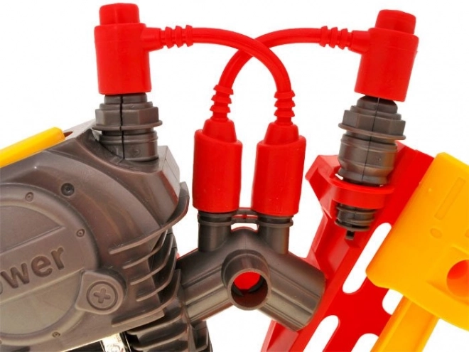 Demontabele motor voor kleine monteurs