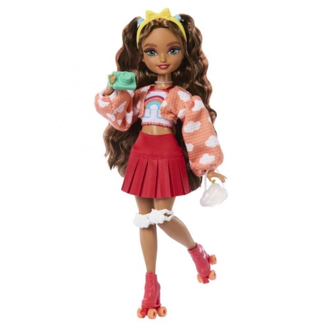 Barbie Dream Besties Teresa en rollers – poupée fashion avec accessoires