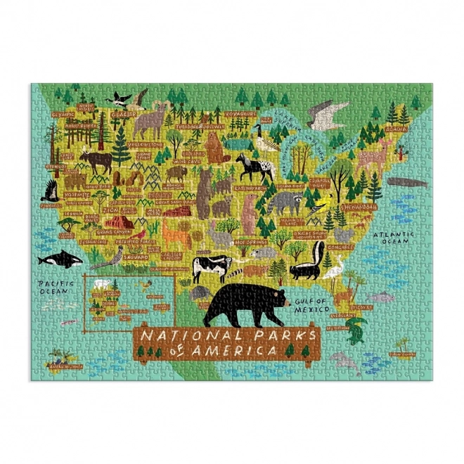 Puzzle Amerikanische Nationalparks 1000 Teile