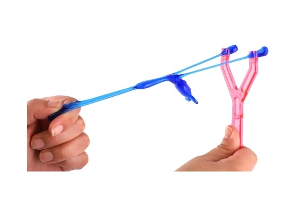 Dieren figuurtje slijm 2 stuks silicone 2 kleuren op kaart 19x23,5cm