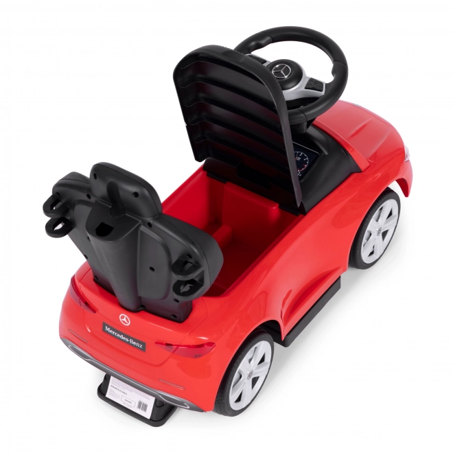 Voiturette Mercedes Classe C guide interactif avec volant – Rouge