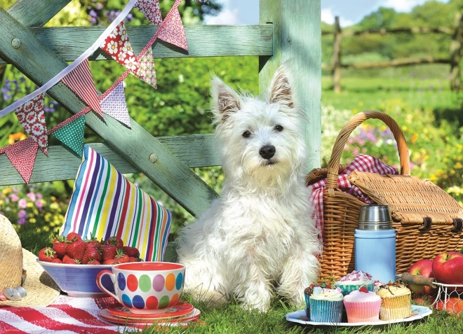Puzzle Pique-nique de chiens XL 500 pièces Eurographics