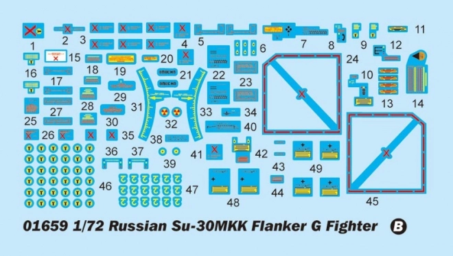 Russisch gevechtsvliegtuig Su-30MKK Flanker G