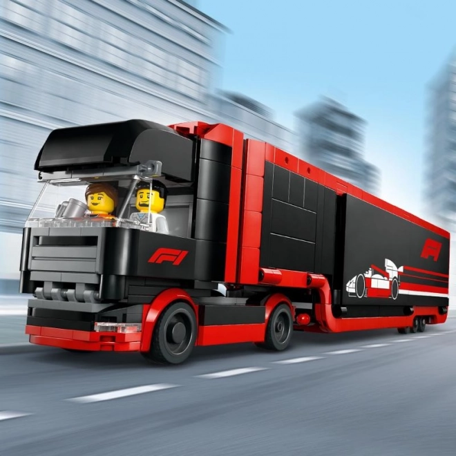 LEGO City F1-LKW mit Rennfahrzeugen