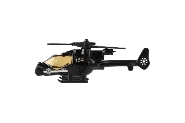 Metalen en plastic helikopter voor kinderen 10 cm