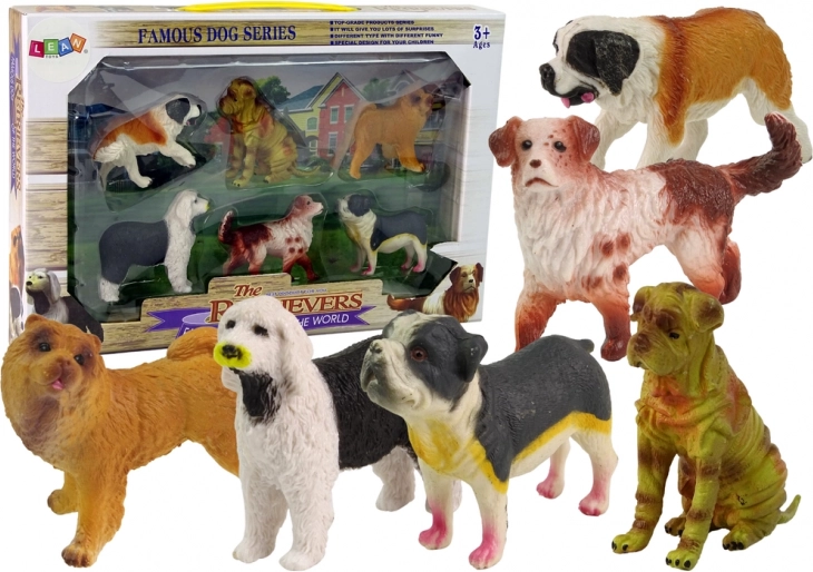Satz von Hunde Figuren, 6 Stk.