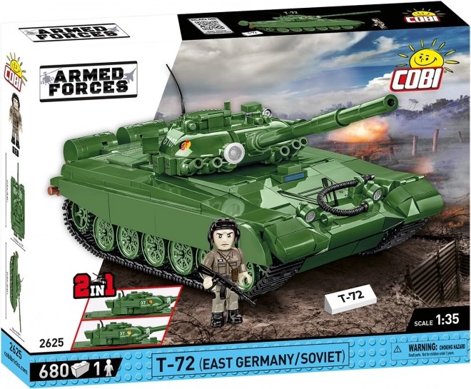 COBI 2625 Strijdkrachten T-72 (DDR/SOVJET), 1:35, 680 stuks, 1 f