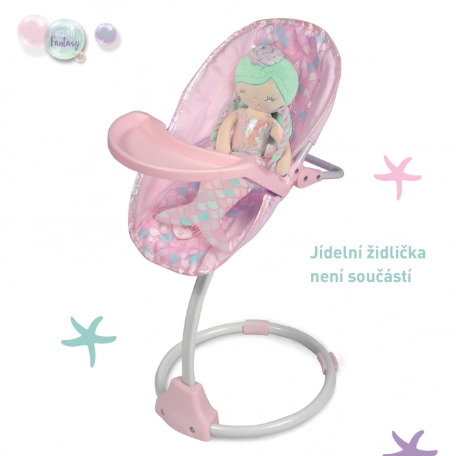 DeCuevas 20041 Pluche Pop 2-in-1 OCEAN FANTASY - 36 cm met Wieg