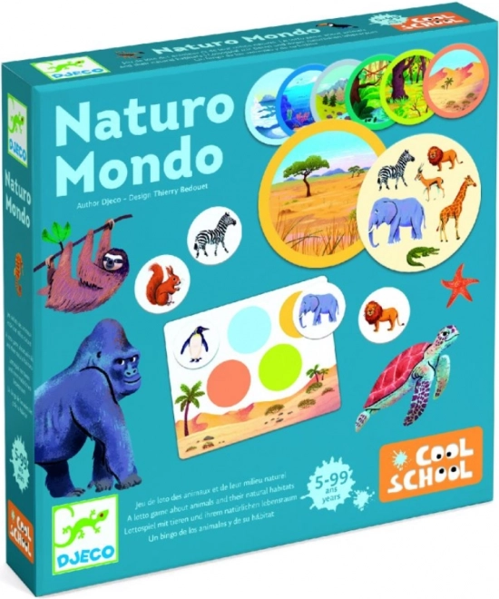 DJECO NATURO MONDO educational lotto game about animals and their habitats
