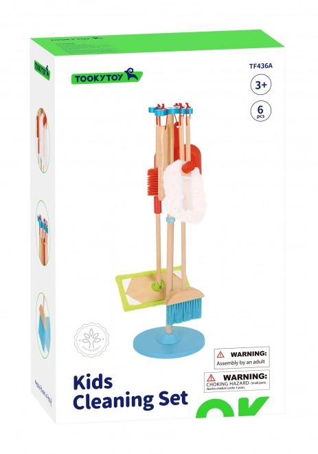 Houten schoonmaakset voor kinderen Tooky Toy