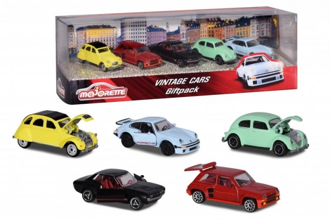 Majorette Set Klassischer Autos, 5 Stück