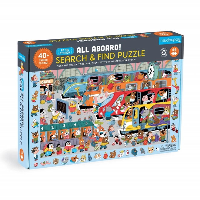 Seek-and-find puzzle: over 40 things to discover