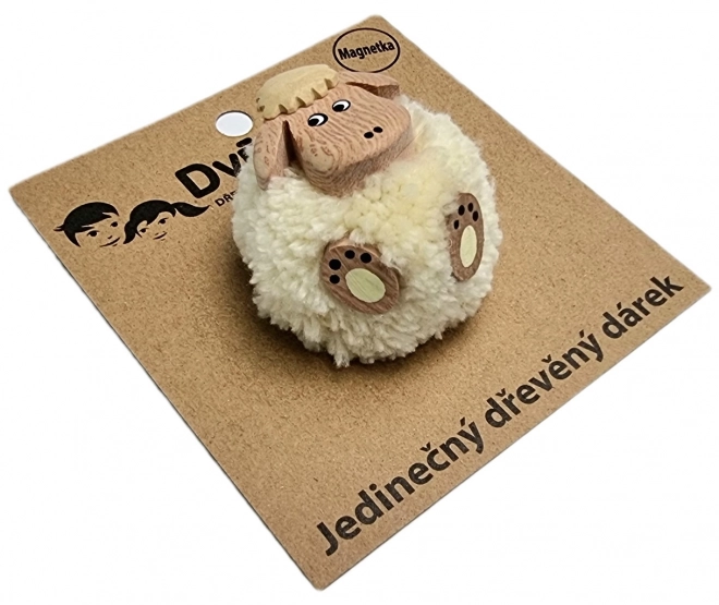 Dvůděti Houten magnet grote pompom Schaap