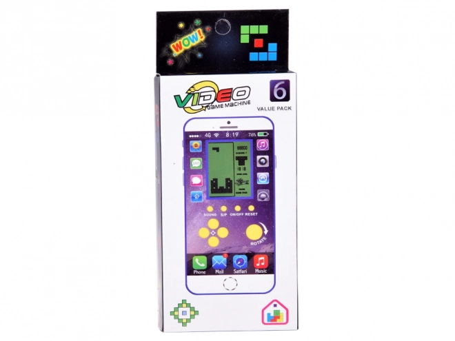 Zakformaat elektronische Tetris-spel