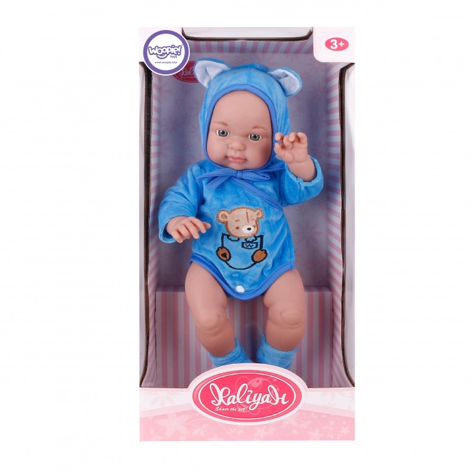 Woopie koninklijke babypop in teddyberenoutfit 46 cm