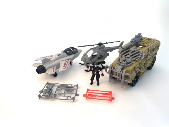 Großes Militärset, Düsenjäger und Kampfgerät